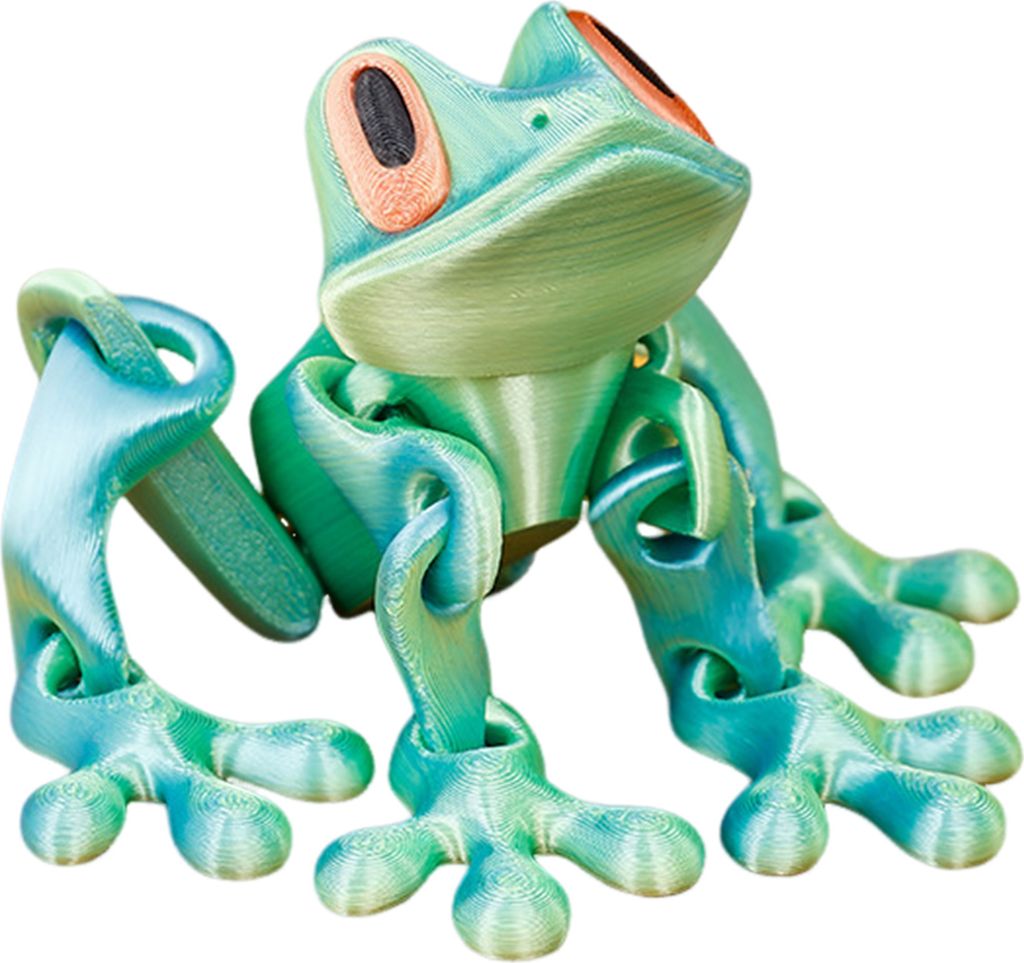 3D-gedruckte Froschfigur, magnetisch, bewegliche Gelenke, Froschfigur, artikuliertes Tiermodell, Spielzeug, Heimbüro, Bücherregal, Schreibtisch-D...