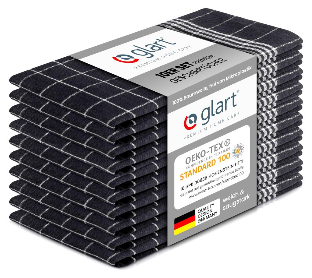 Glart 48GI2 Geschirrtücher Küchentücher 10er Set, 50x70 cm, Produktbild 