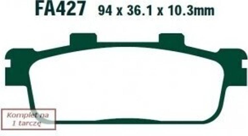 EBC Brakes Bremsbeläge Satz Bremsklötze SFA427