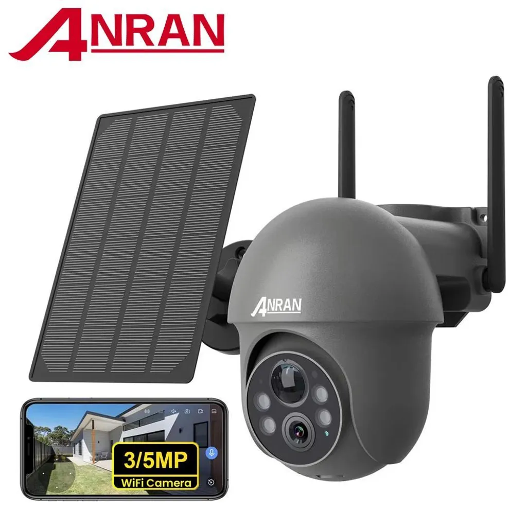 Caméra IP Wi-Fi PTZ avec alarme sonore et angle de vision large 75 degrés