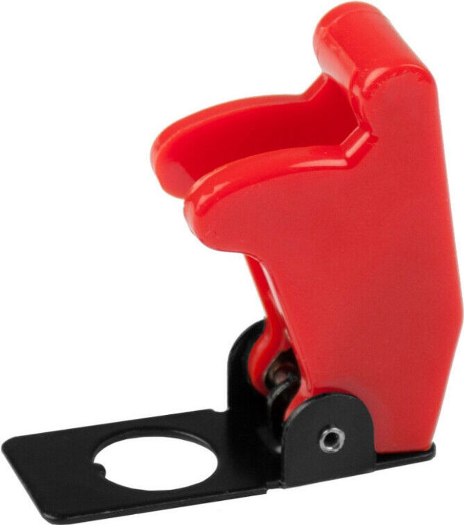 KFZ LED Kippschalter 12V 20A beleuchtet EIN AUS 1-polig Schalter Switch Boot Kappe Rot (matt)