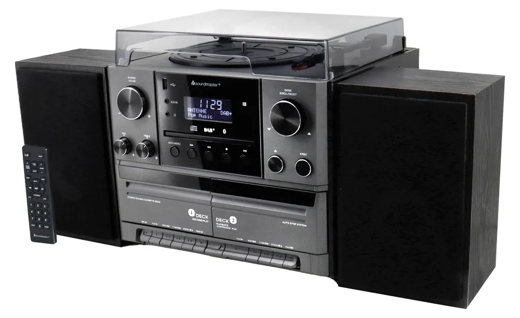 Centrale musicale MCD5600 DAB+ Bluetooth avec platine vinyle et CD