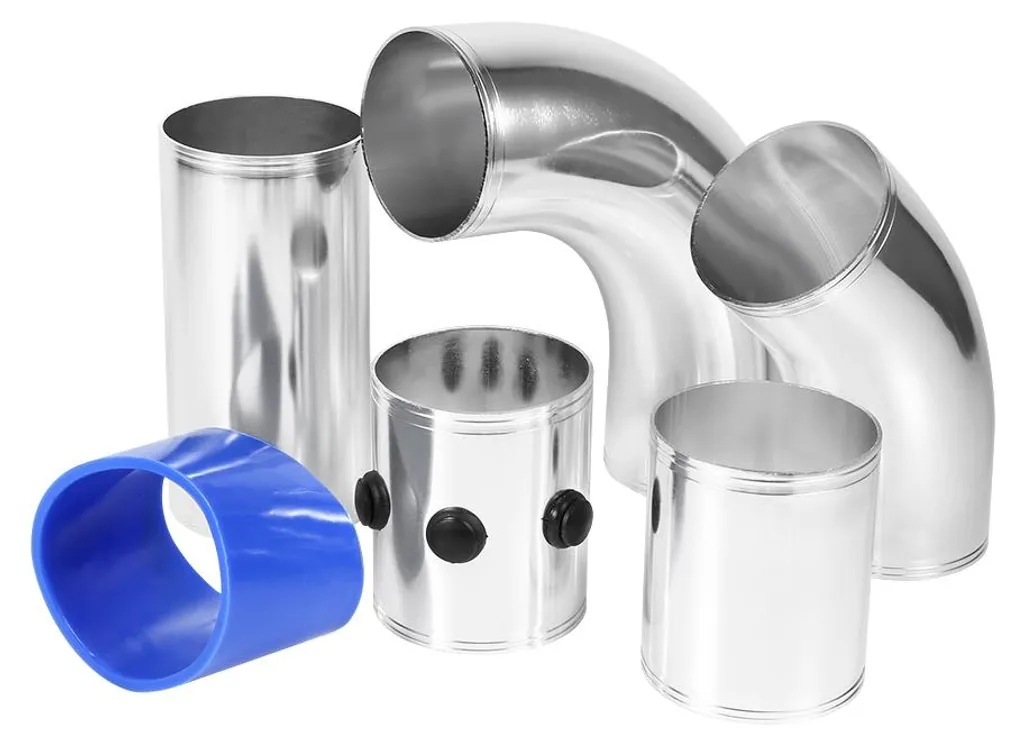 Kit admission directe universel Ø 76mm en alu pour filtre à air auto