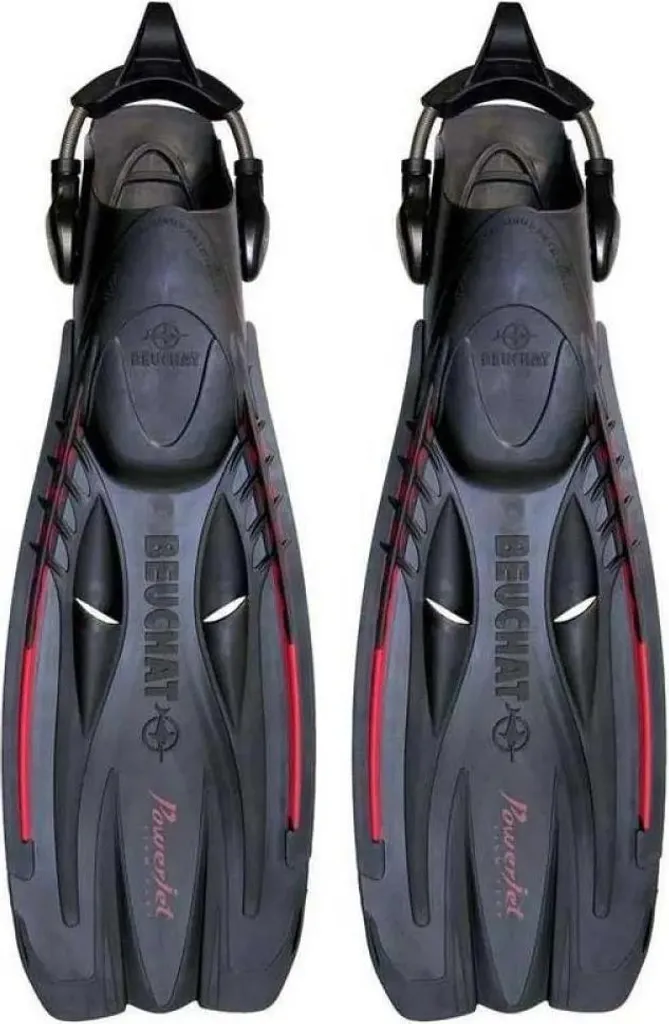 Beuchat Powerjet Palmes de plongée pour courants forts Noir Taille M-L