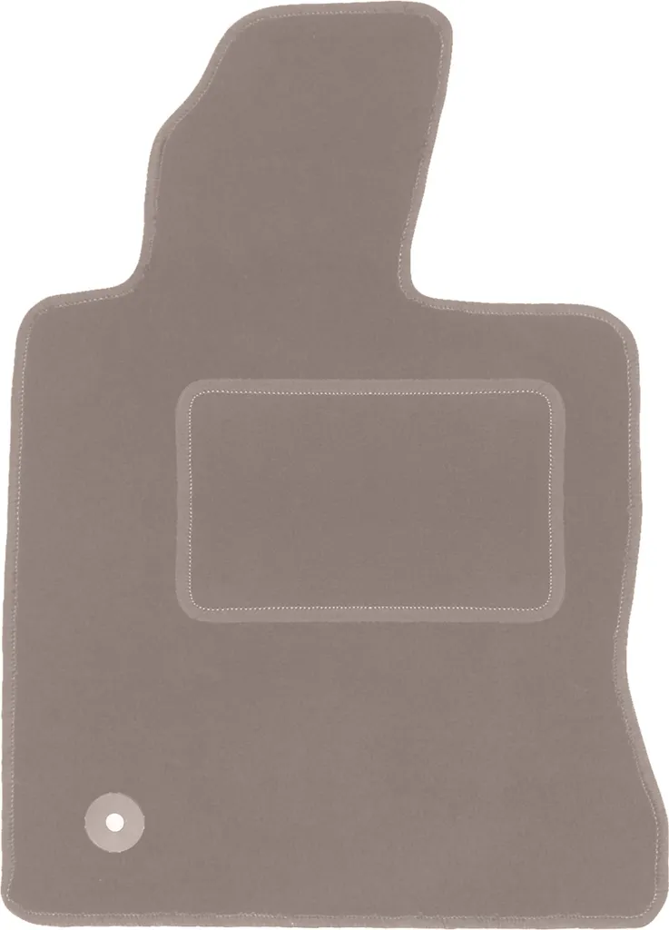 Tappetino conducente in velluto beige compatibile con Chrysler PT Cruiser (2000-2010, cabrio, hatchback) – con fissaggi – su misura