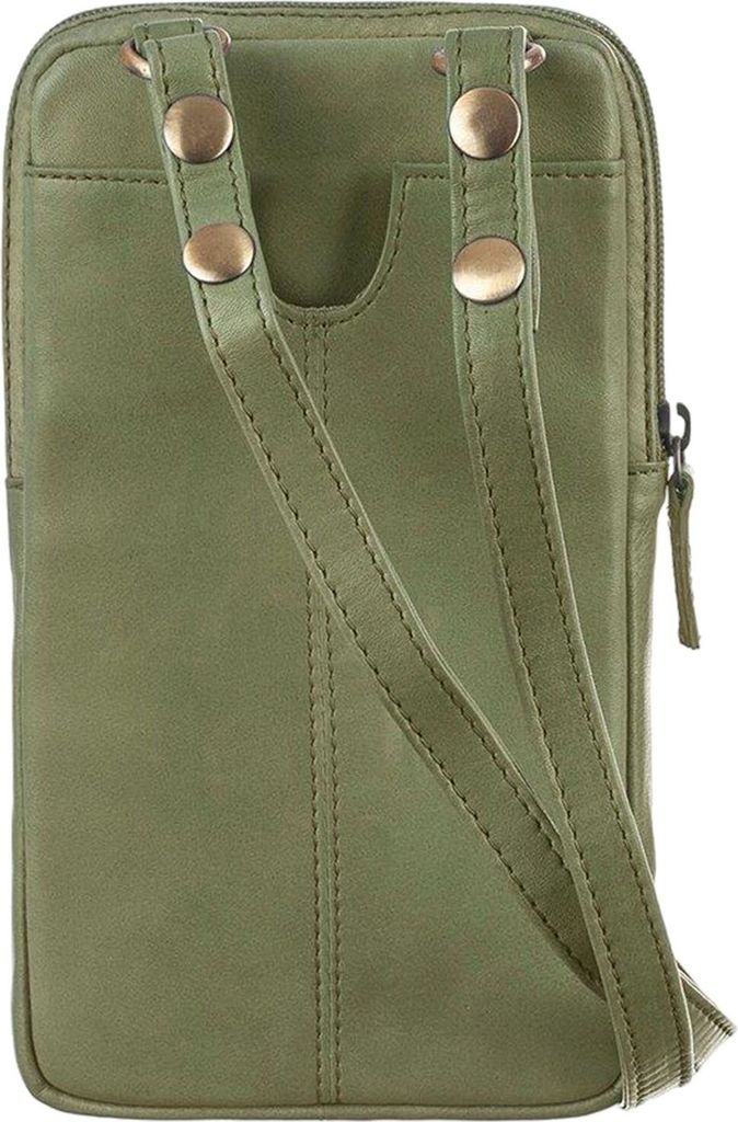 GreenLand Nature Leder Handytasche Phone Case Pistachio grün
