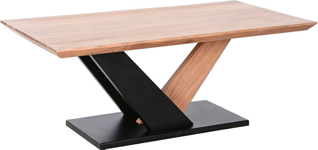 DKD Home Decor Metall Akazie Couchtisch 115 x 60 x 45 cm