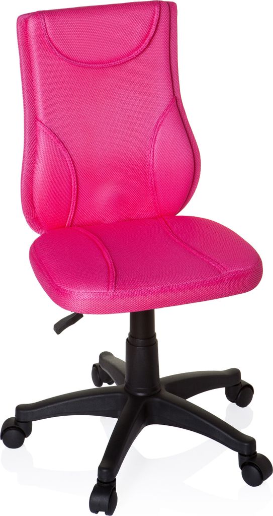 hjh OFFICE Kinderdrehstuhl KIDDY BASE Schreibtischstuhl für Kinder höhenverstellbar ohne Armlehnen Stoff