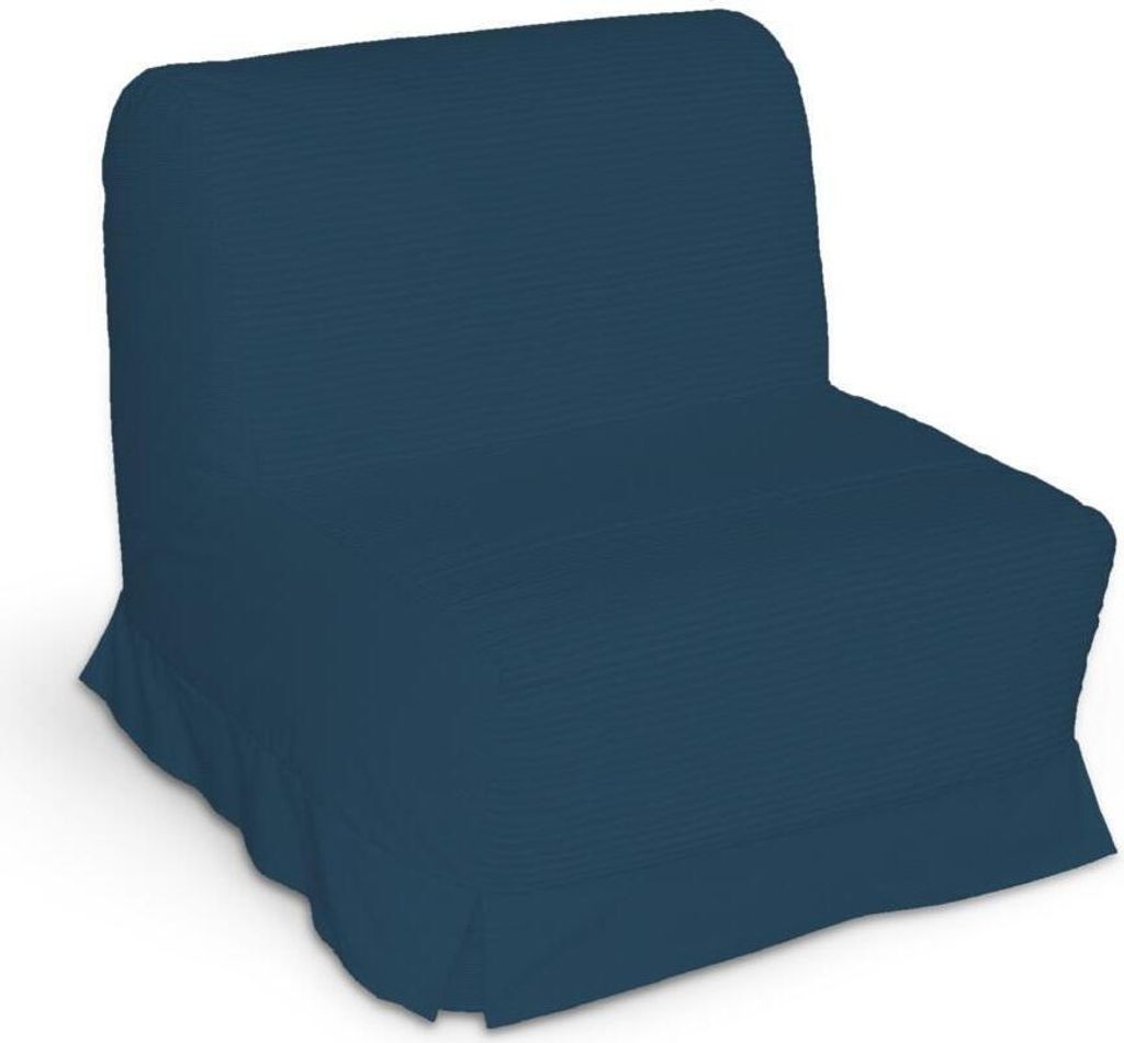 Dekoria Bezug für Lycksele Sessel mit Kellerfalten, marinenblau , Bezug für Lycksele Sessel