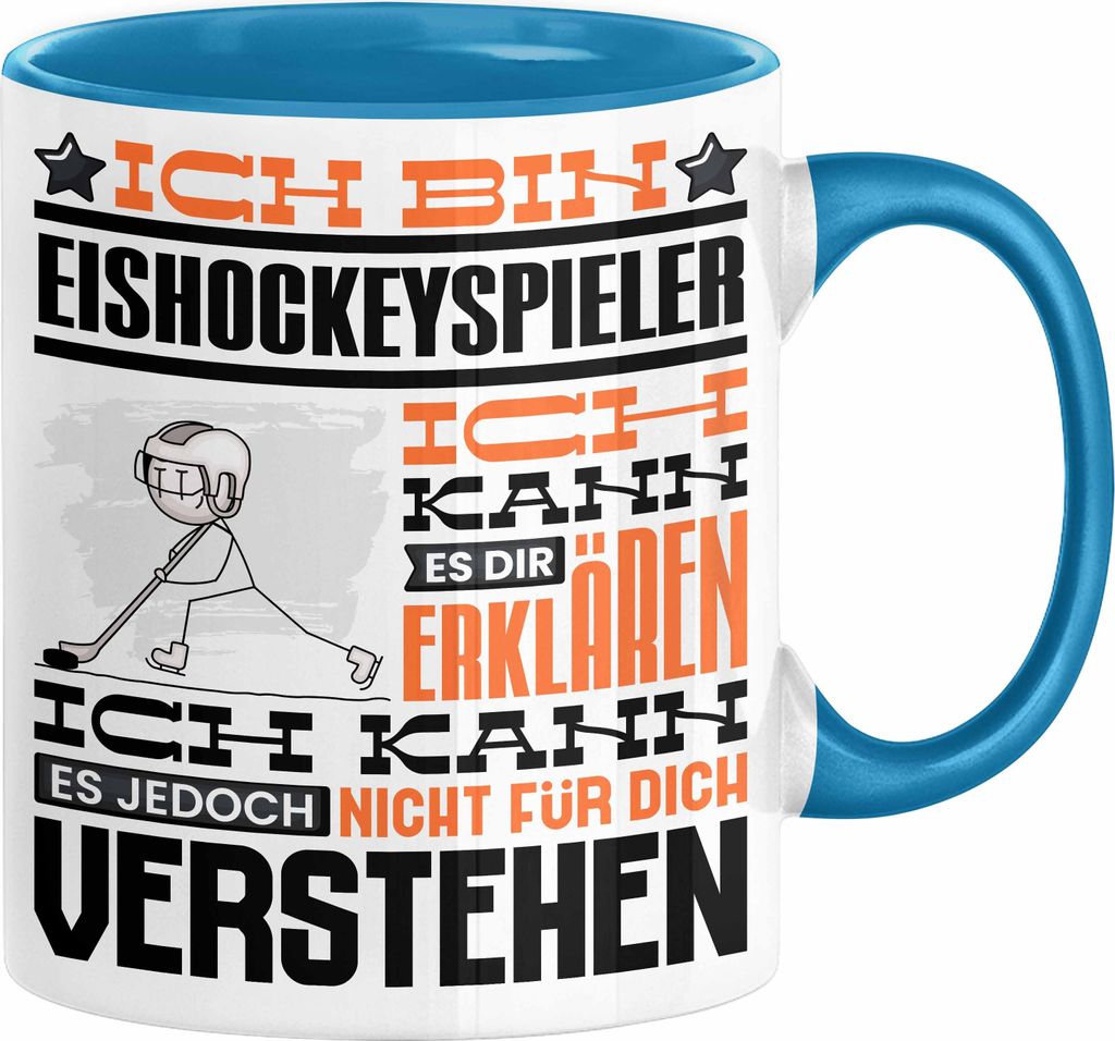 Eishockeyspieler Geschenk Kaffee-Tasse Geschenkidee für Produktbild 