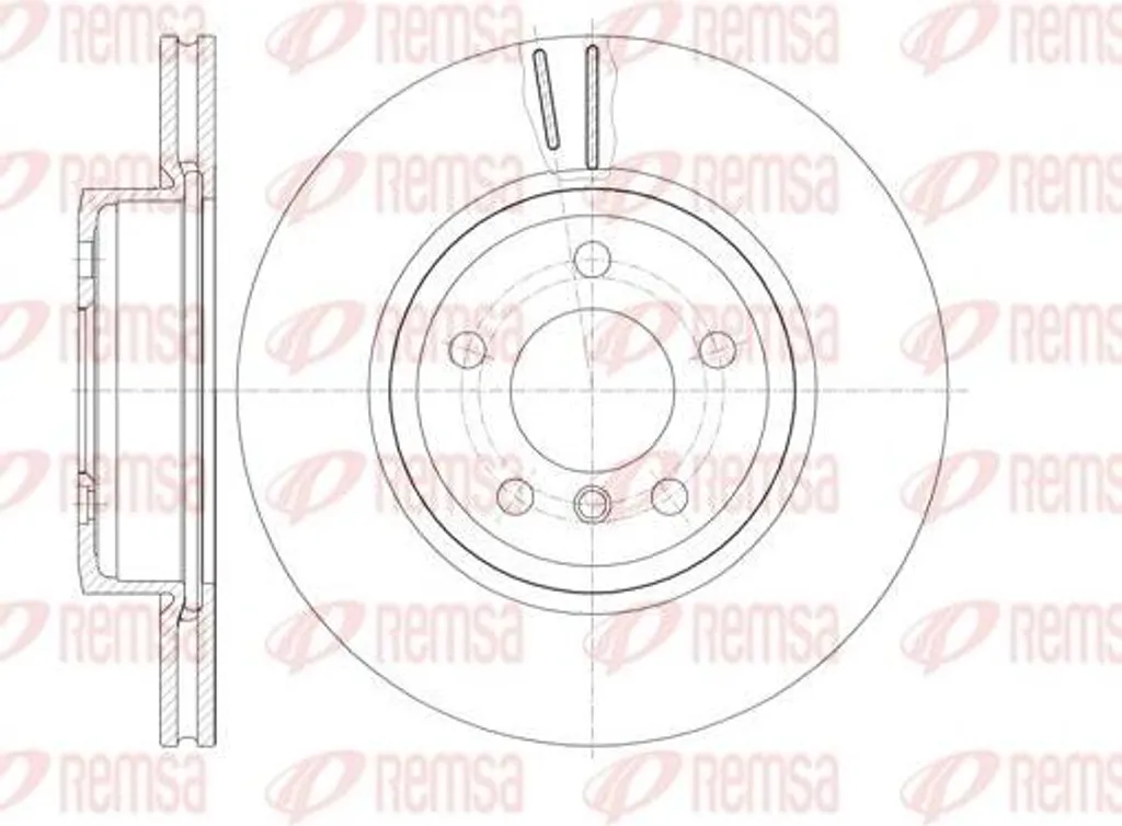 Disque de frein ventilé REMSA 6978.10 compatible BMW X3 OE 34113400151