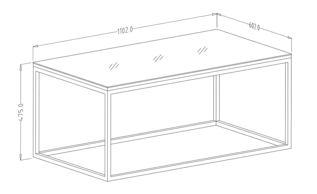 Table basse ronde HEIKO noire mat - Structure robuste en métal - 2