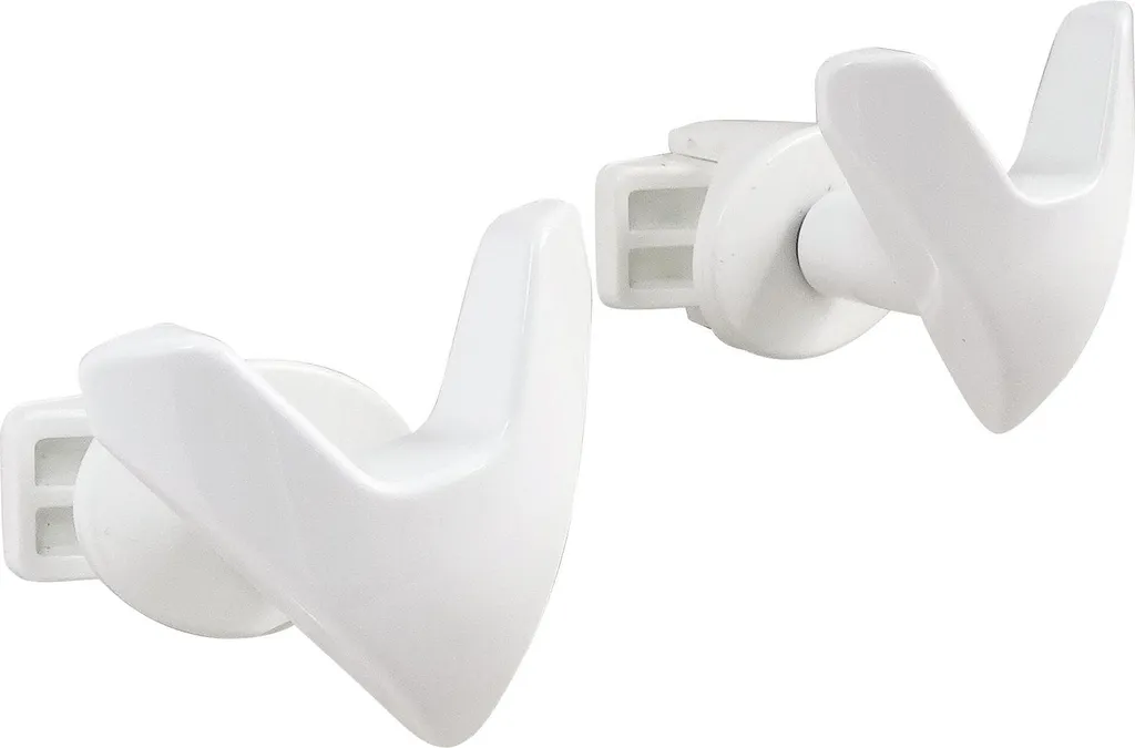Patère Blanche pour Radiateur Sèche-Serviette - Fixation Tube Rond V
