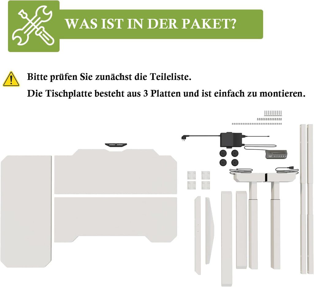 Hilodesk 150cm l-schreibtisch elektrisch höhenverstellbar Produktbild 