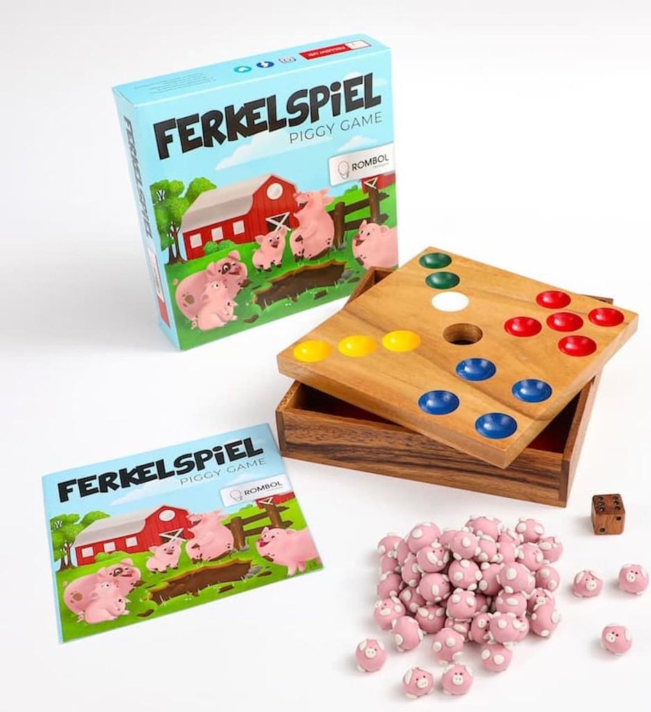 Ferkelspiel - Das Würfelspiel mit den süßen Ferkeln für die ganze Familie