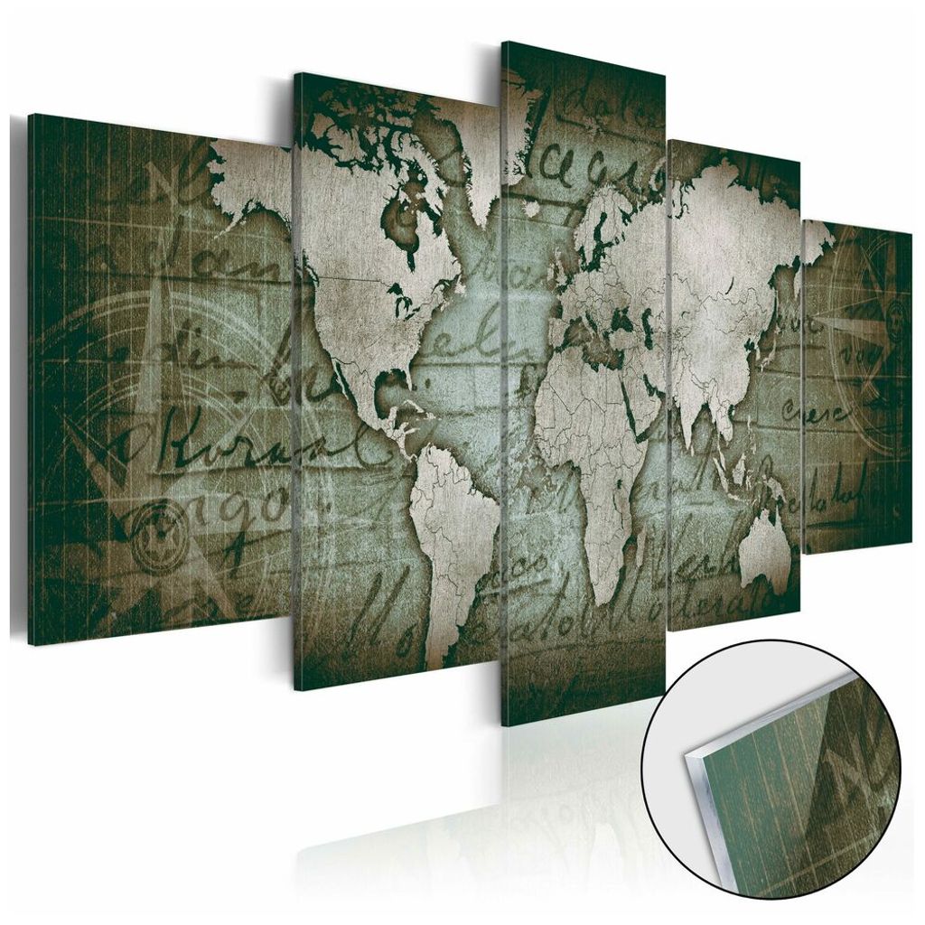 Artgeist Acrylglasbild - Acrylic prints – Bronze map III
