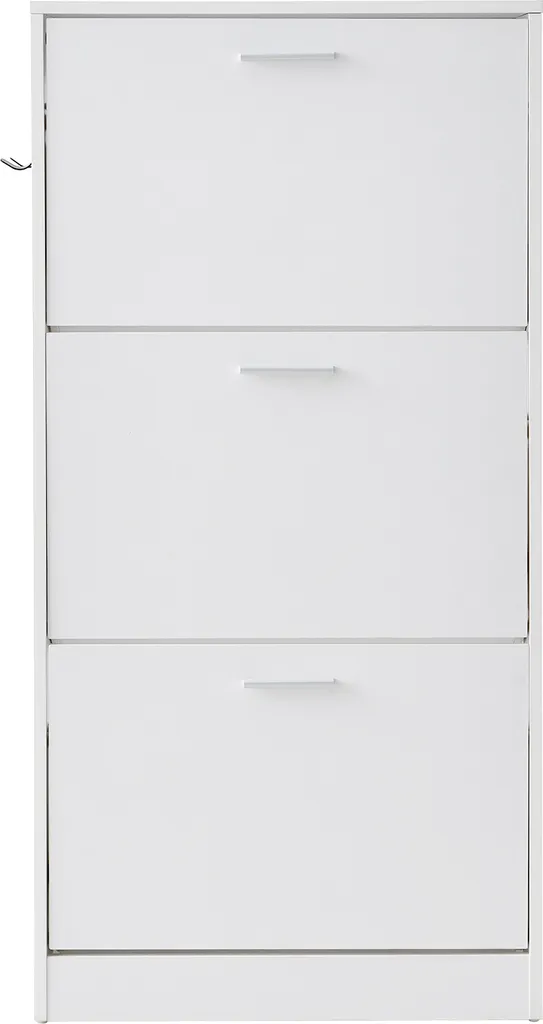 SucceBuy Armoire à Chaussures à 3 Tiroirs Rabattables pour Entrée Étroite