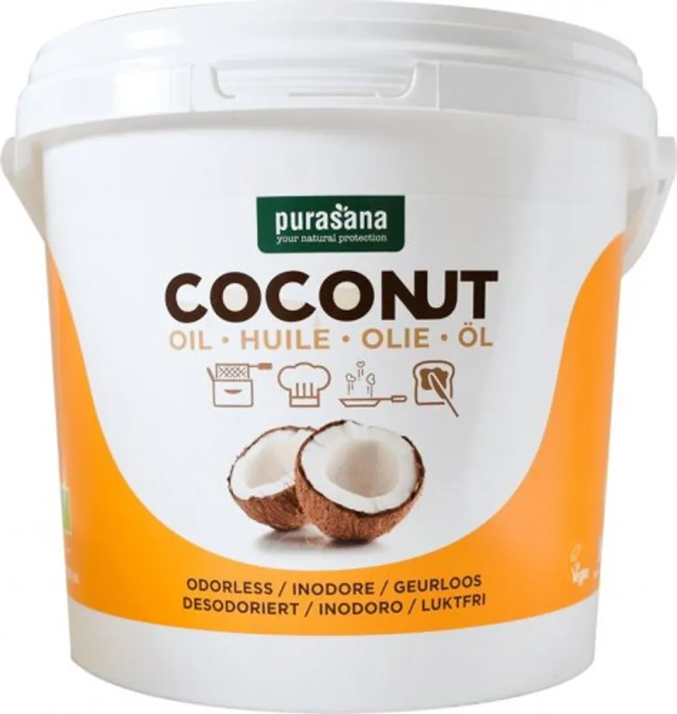 Huile de coco 2l pour friture saine et hydratation de la peau