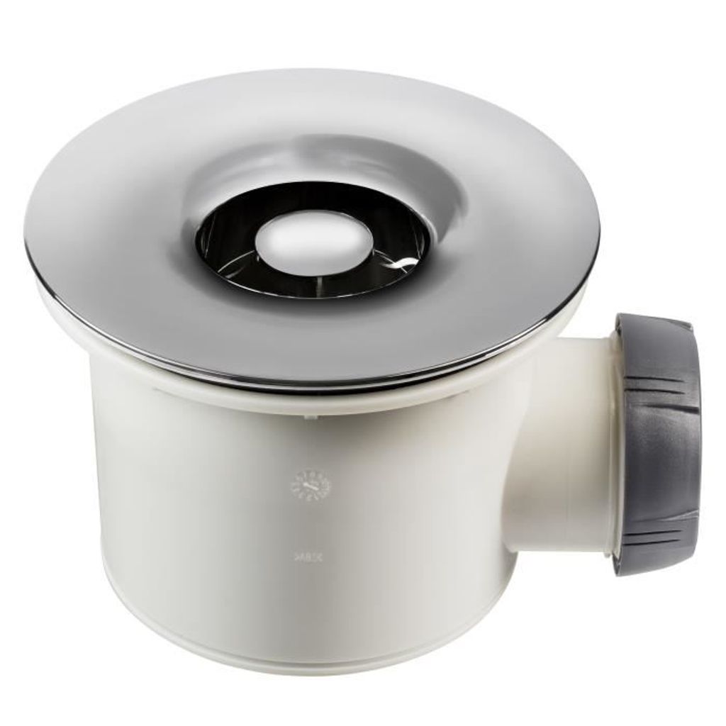 WIRQUIN Swirl Shower Drain - Ø 90 mm - Chrom-ABS-Gitter
