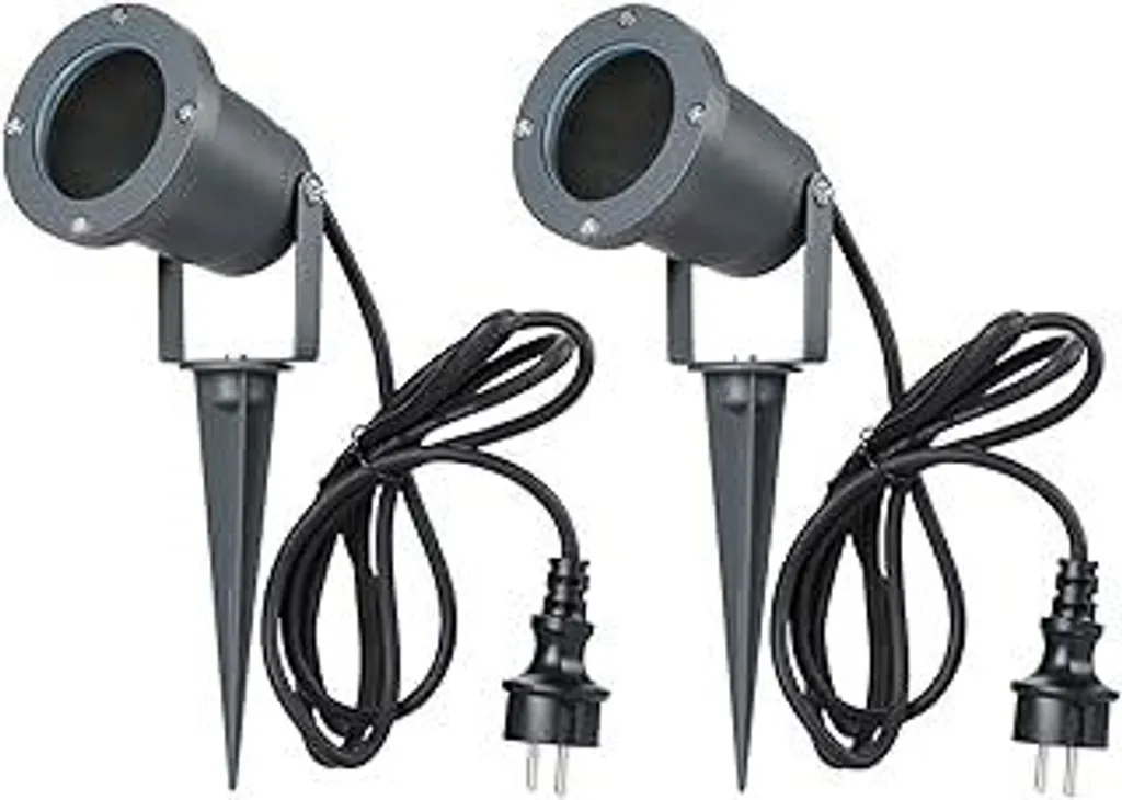 Set 2 Luci Giardino GU10 Alluminio Antracite - Atmosfere da Sogno