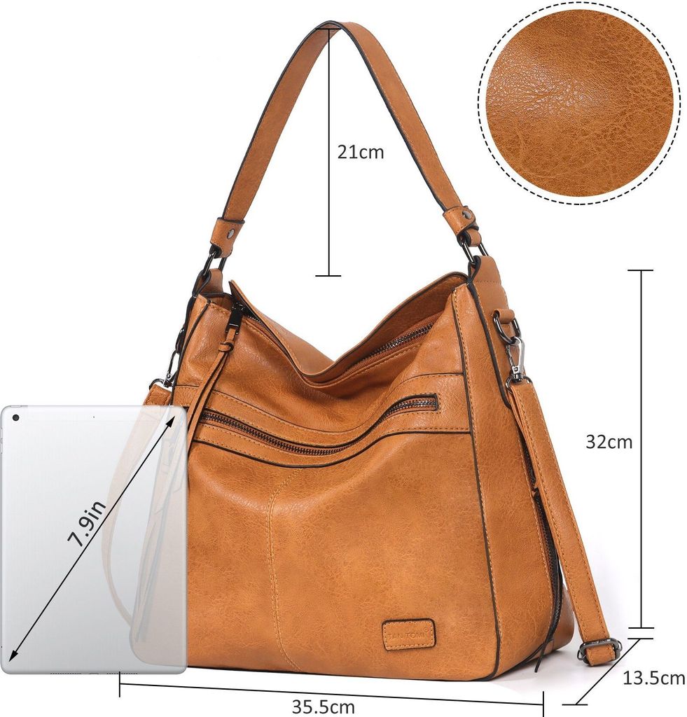 Mofut  Handtasche Schultertasche Damen Schultertasche Groß Produktbild 4