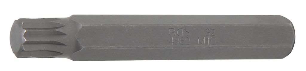 BGS 4862 Innenvielzahn-Bit, 75 mm lang, M10, 10 (3/8)
