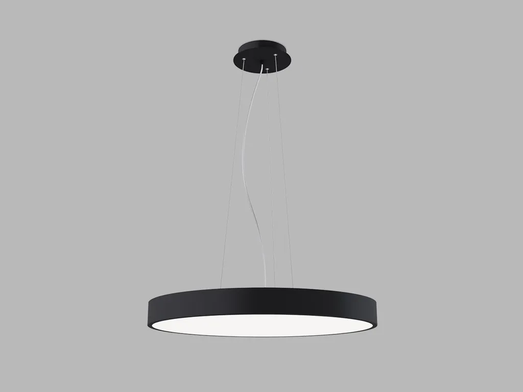 Suspension LED MONO SLIM P-Z Ø 600 mm 60W 4200lm Noir DALI 2CCT CRI90