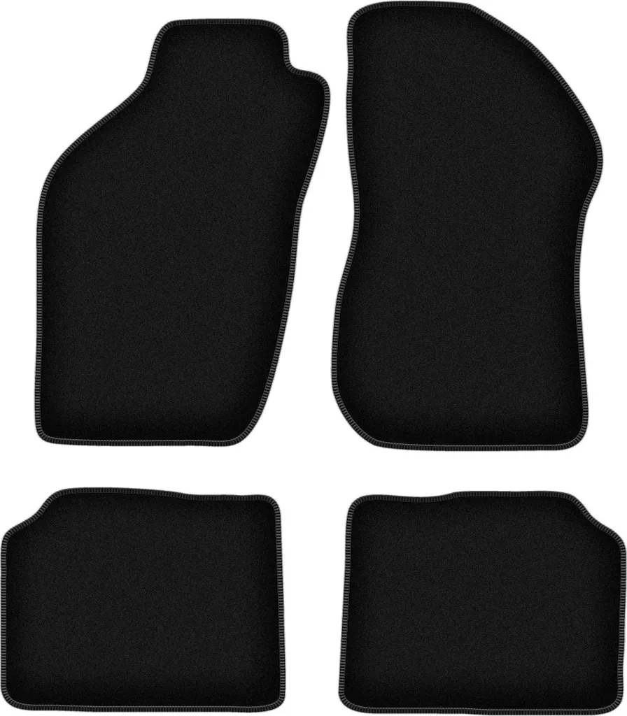 Tappetini in velluto per Alfa Romeo 146 (1994-2001, hatchback) neri, set 4 pz, con fissaggi