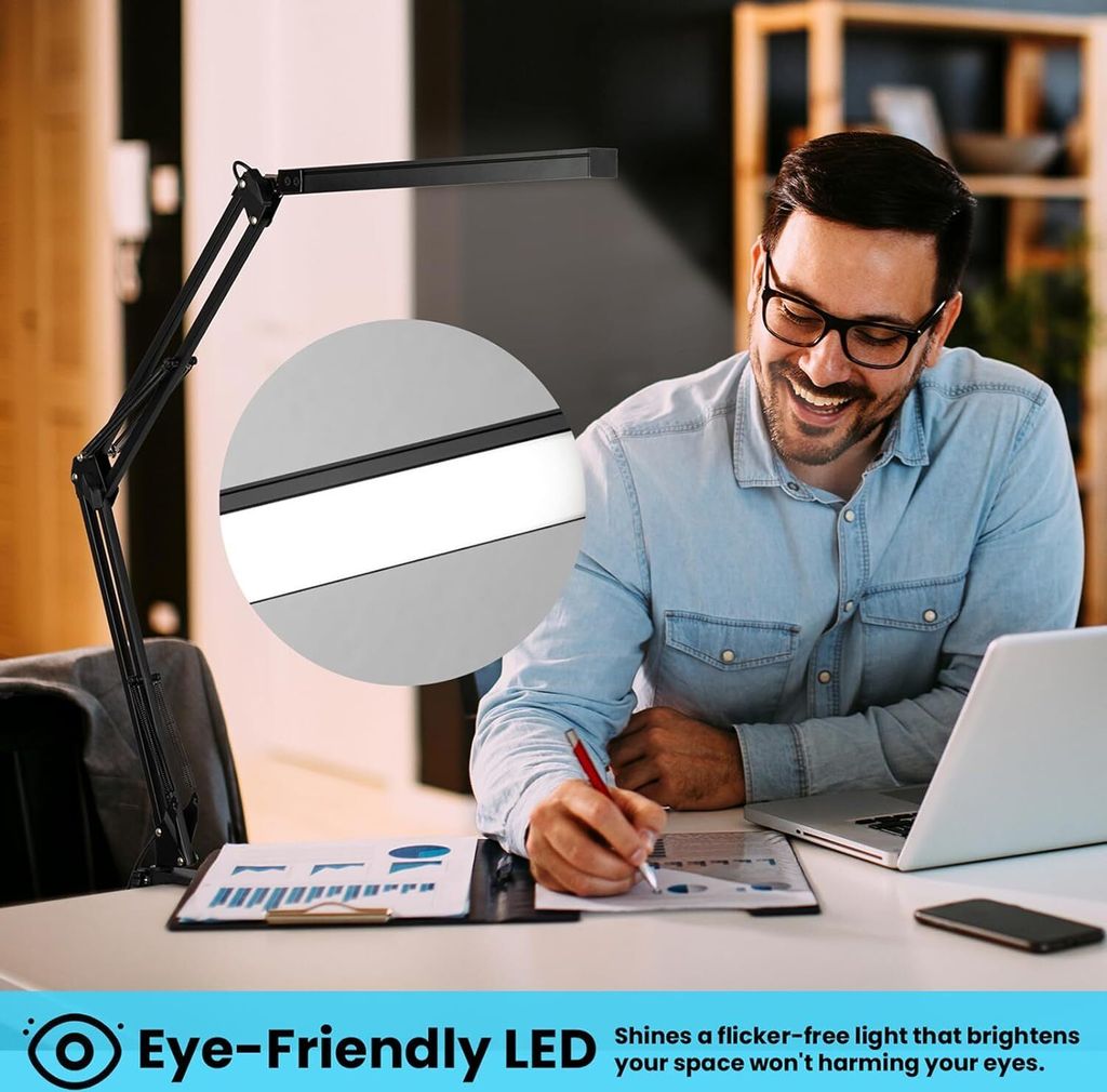 LED-Schreibtischlampe mit Klemme Schreibtischlampe Produktbild 7