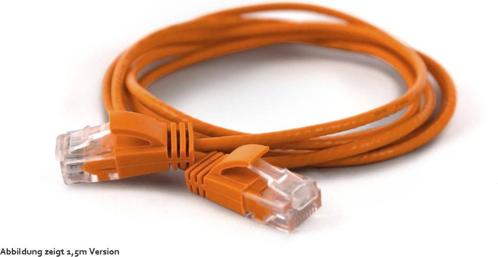 Wantec Patchkabel UTP CAT6a d=2,8mm 1,50m orange