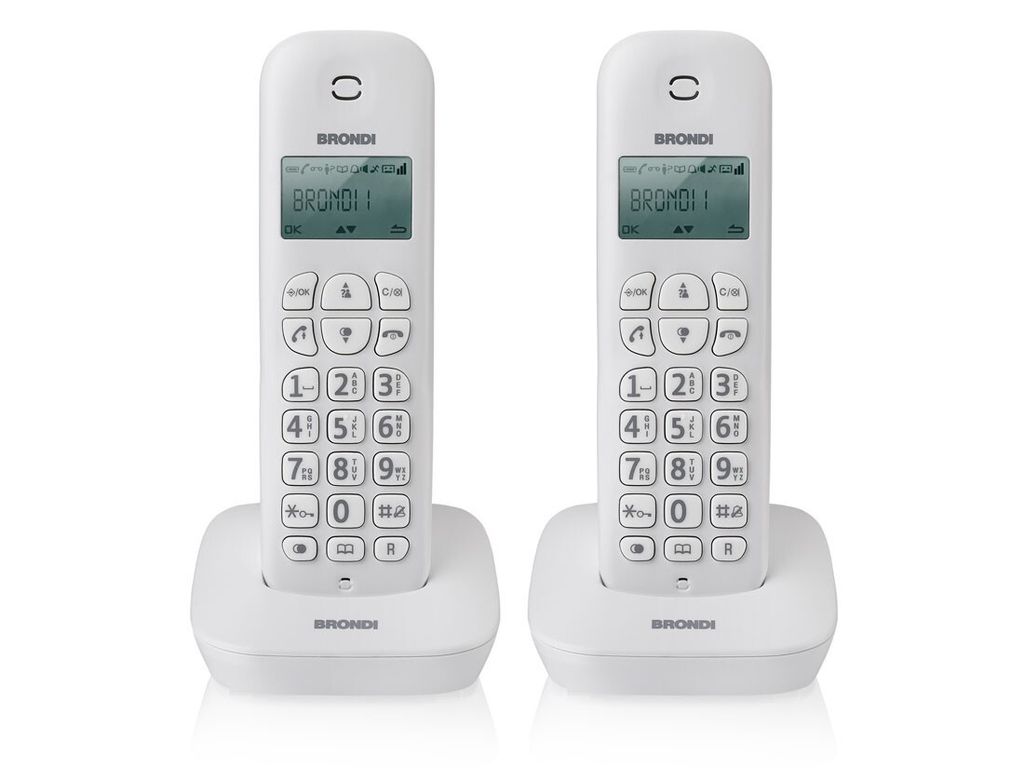 Brondi Gala Twin DECT-Telefon Anruferidentifikation weiß