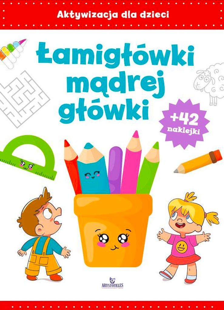 Książka edukacyjna dla dzieci Łamigłówki rozwijające Ewelina Chmielińska