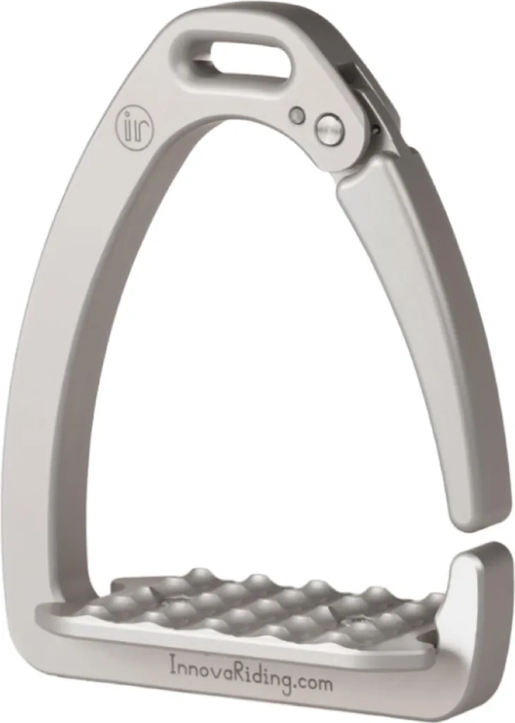 Étriers INNOVA RIDING OLYMPIA Silver avec plancher large et grip