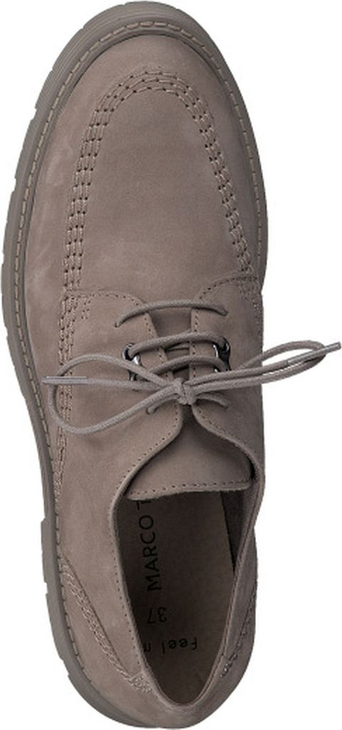 MARCO TOZZI Damen Halbschuh Schnürschuh Bulky Sohle Profil Leder 2-23742-29, Größe:40 EU, Farbe:Braun