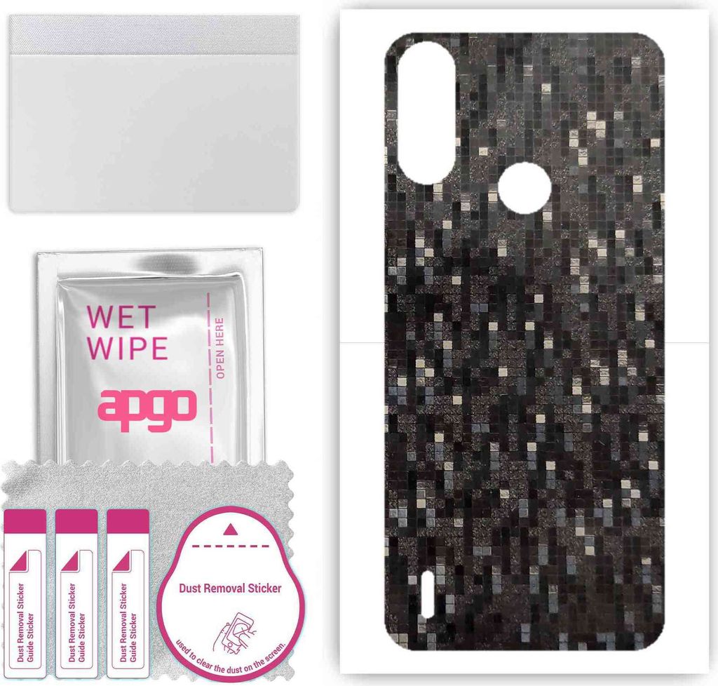 apgo Rückseite Schutzfolie, Skin, kompatibel mit Motorola Moto E7 Power, Hinten Displayschutzfolie aus Vinylfolie, kratzfest, einfache Montage - C...