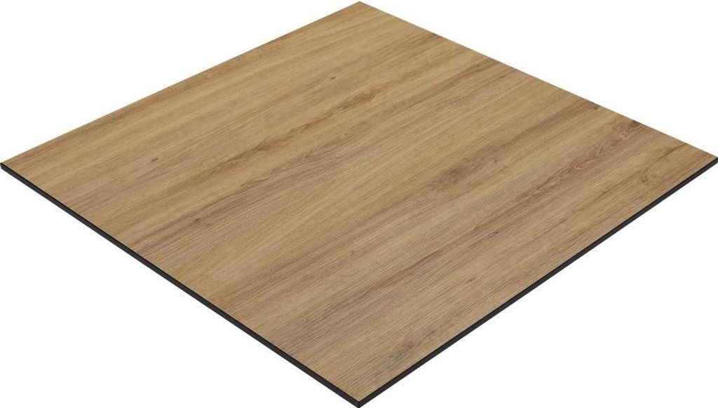 Tischplatte Outdoor | HPL Compact | Eiche Natur | 70x70 cm | Germany