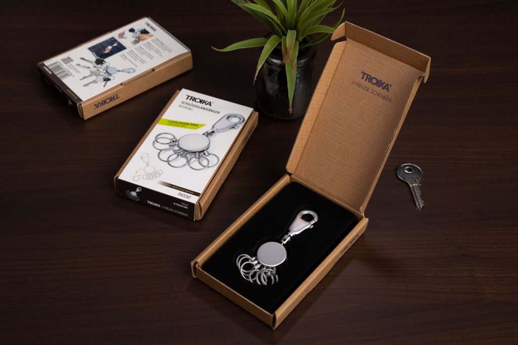TROIKA Patent, Přívěšek na klíče, Stříbrná, Kov, 25 mm, 9 Obrázek produktu 