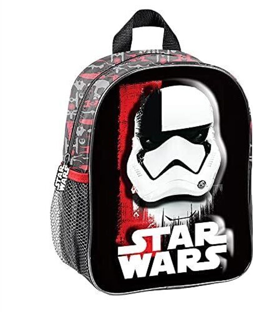 SCOOLSTAR Star Wars 3D Kindergartenrucksack Kindergartentasche für Jungs | Sehr Leicht | geräumig | 28x22x10 cm | Kinderrucksack