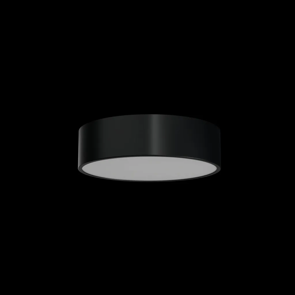 Plafonnier LED Anti-Coupure 3H IP40 Kruger 1 18W Noir Eclairage Fiable