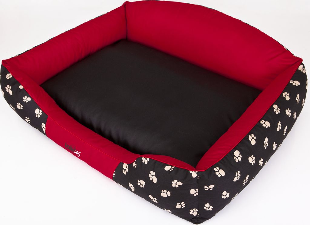 Hundebett "Royal" -85x65cm- Robust mit hohem Rücken, weich gepolstert | Pillowprim