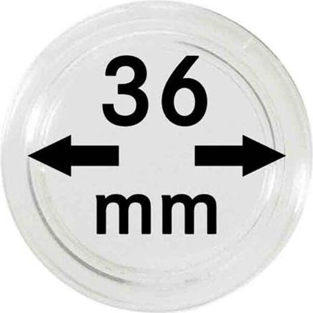Lindner 2250036P Münzkapseln 36 mm-10er Pack Produktbild 