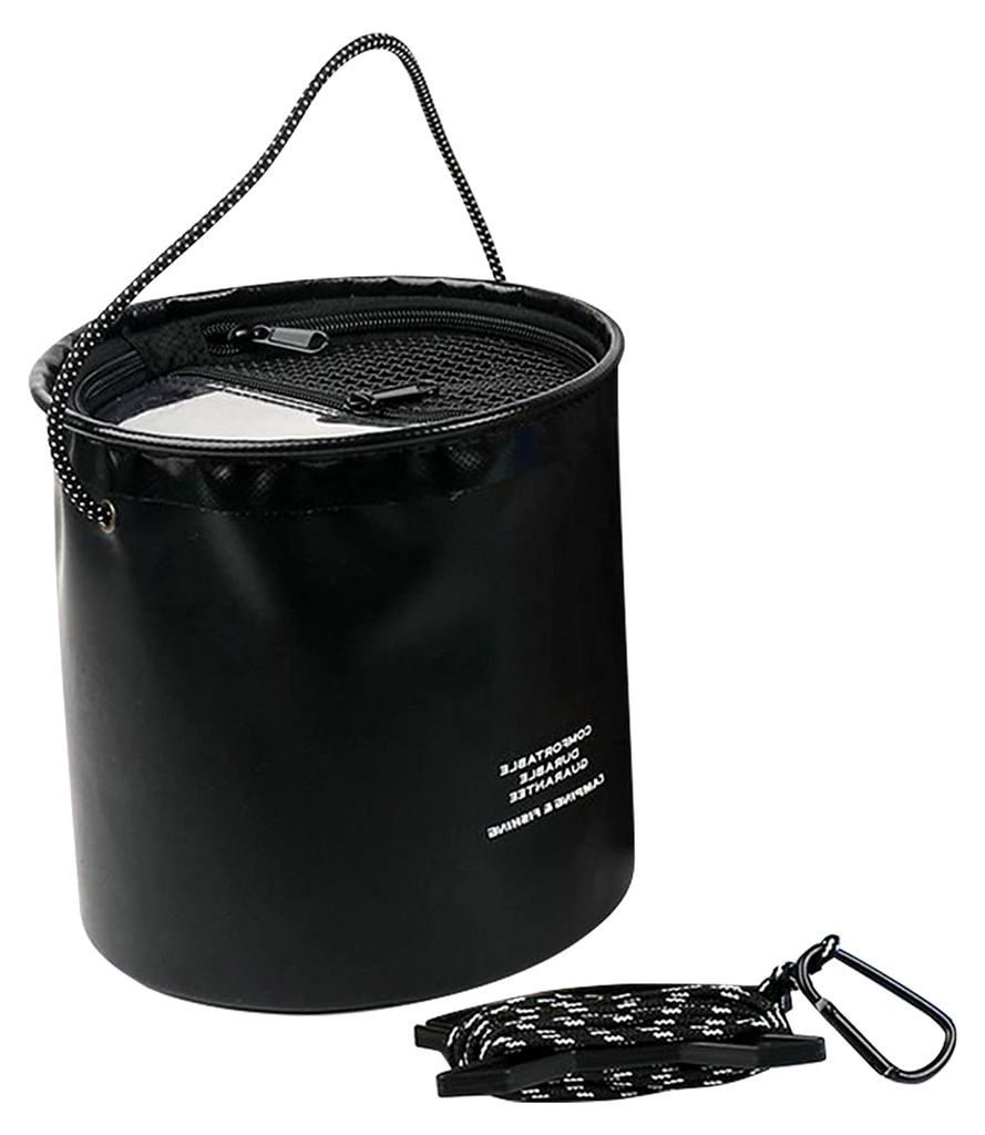 Fischeimer,4 Liter Wassereimer Mit Zugschnur | Angelköder Behälter,Für BBQ Und Grillen Auf Boot Und Beim Camping Outdoor Für Barsch Elritze