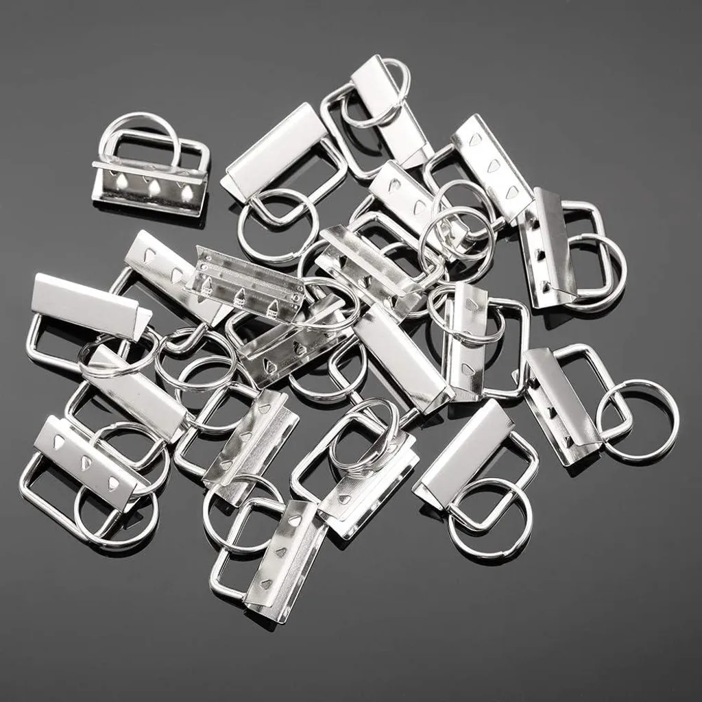Attaches Porte-Clés en Nickel 1,25 Pouces et Pince de Pose avec Protections