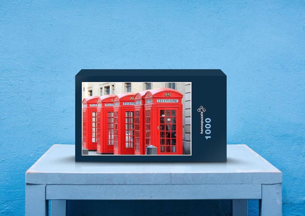 hansepuzzle 53785 - London Puzzle, 1000 Teile, Orte, 60,0 x 46,0cm mit hochwertiger Aufbewahrung, Kartonbox und wiederverschließbarem Beutel