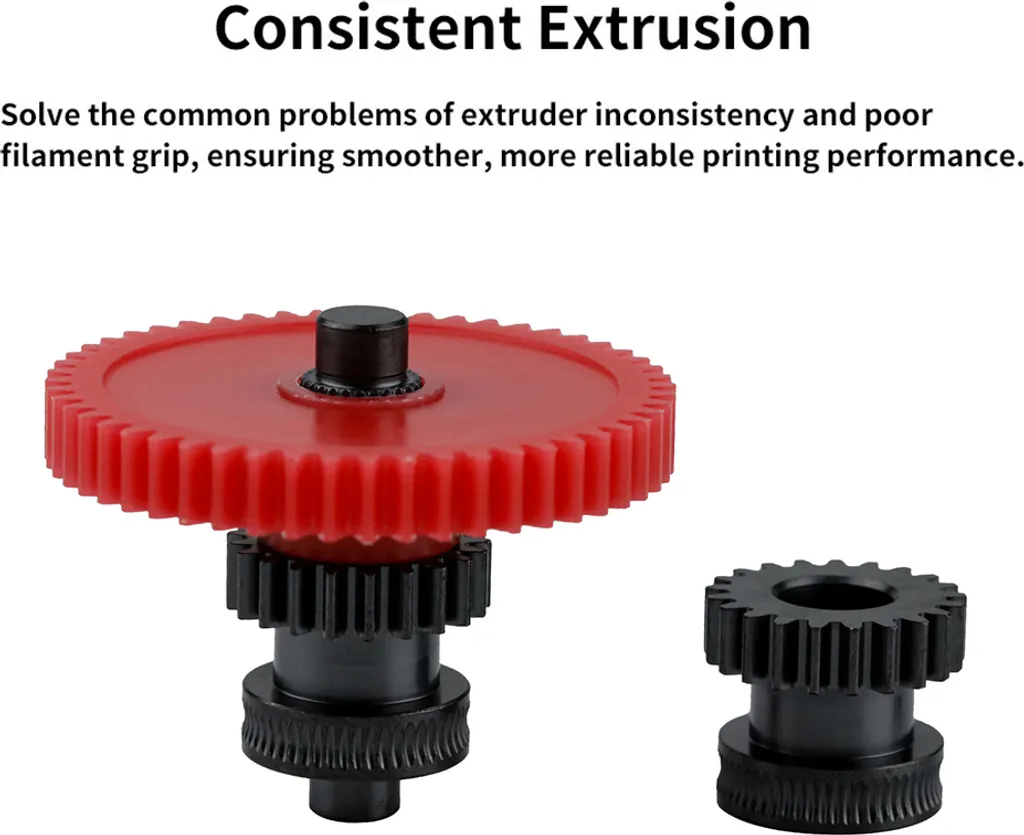 INGRANAGGIO ESTRUSORE SPINGIFILO 1,75mm extruder drive gear ID5 26T 40T