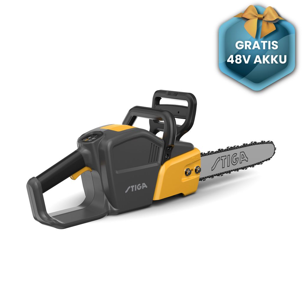 STIGA Akku-Kettensäge CS 700e - 14", 1200 Watt, 20 m/s, Produktbild 