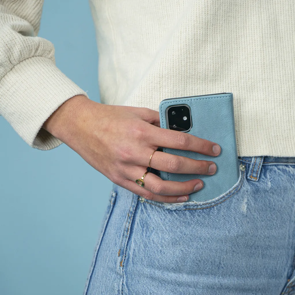 imoshion Libreria Luxe per Samsung Galaxy A12 - Azzurro - 5