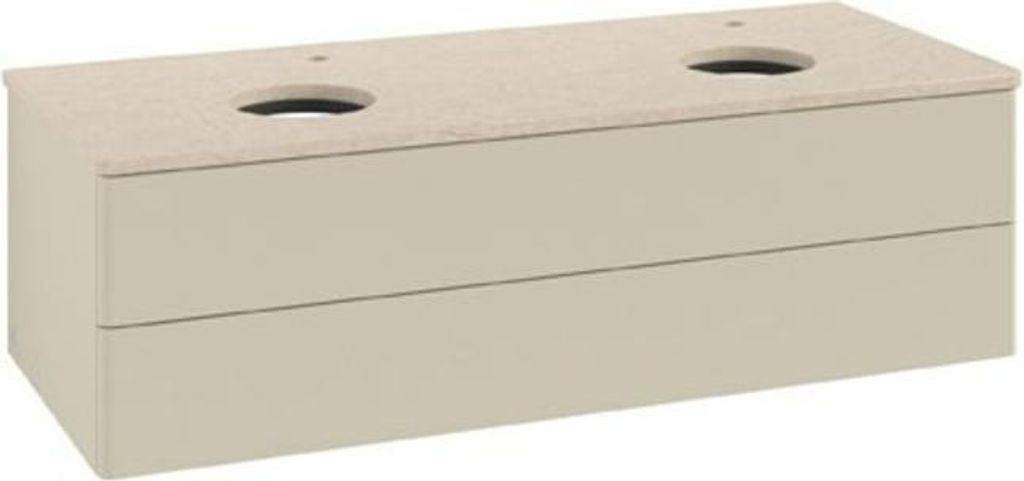 V&B Waschtischunterschrank ohne Frontstruktur Antao 120x36x50cm, HL, WBP botti., si Gr m Lac
