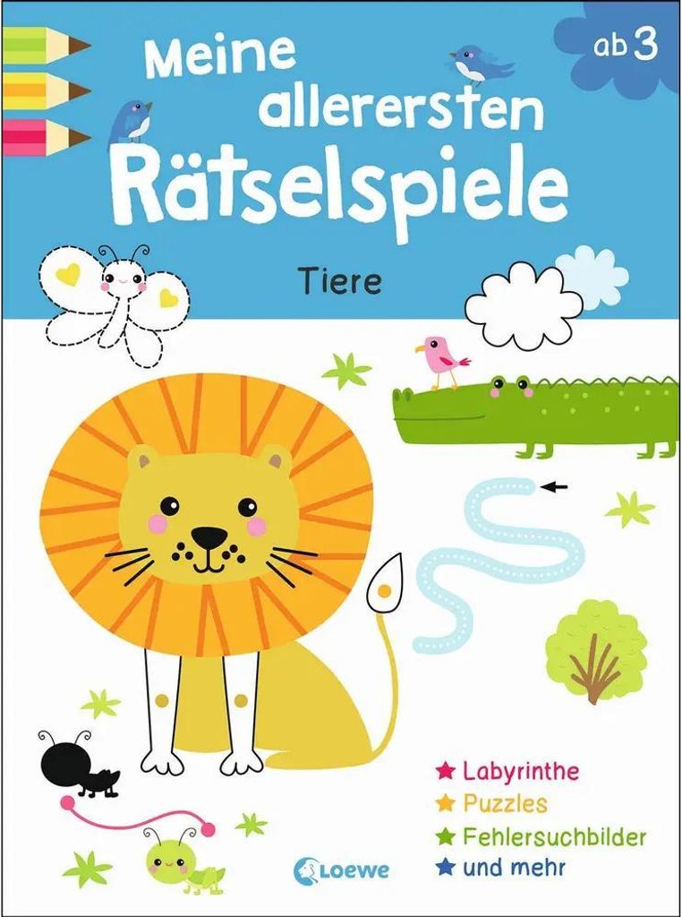 Meine allerersten Rätselspiele - Tiere