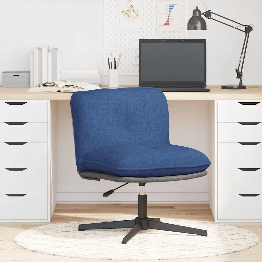 vidaXL Bürostuhl Drehbar Blau Stoff